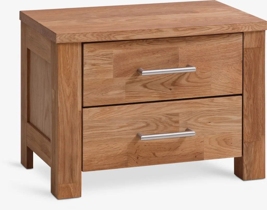 Comodino OLLERUP 2 cassetti rovere naturale