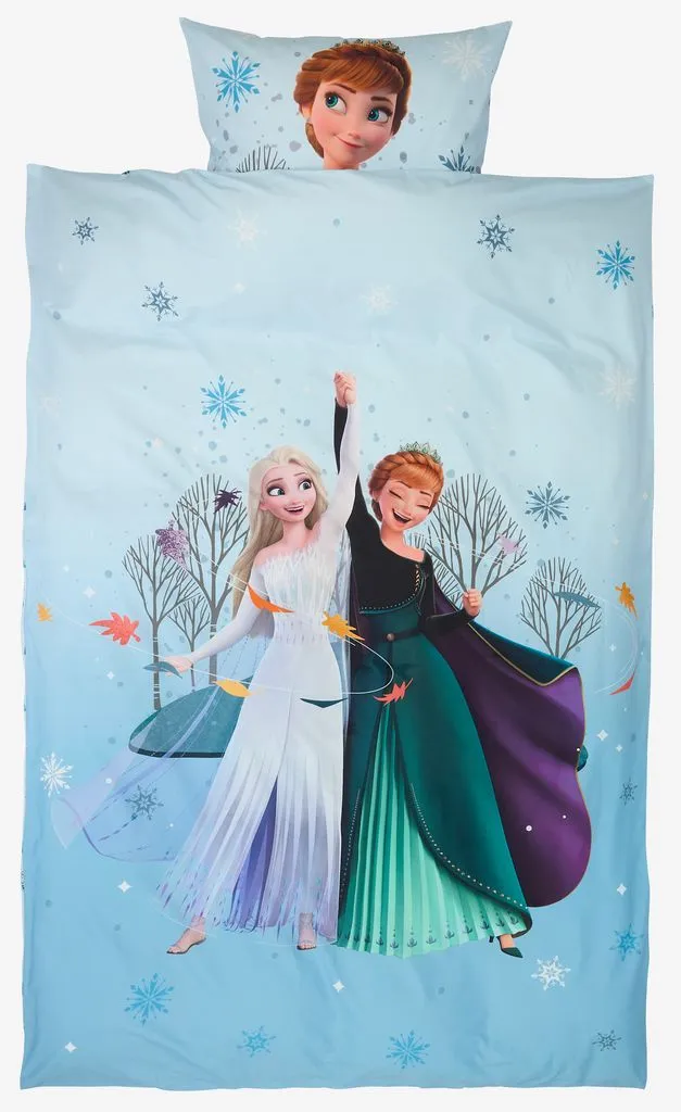 Completo copripiumino FROZEN 155x220 cm celeste