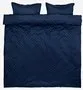 Completo copripiumino Raso STELLA 150x220 cm blu - 240x220