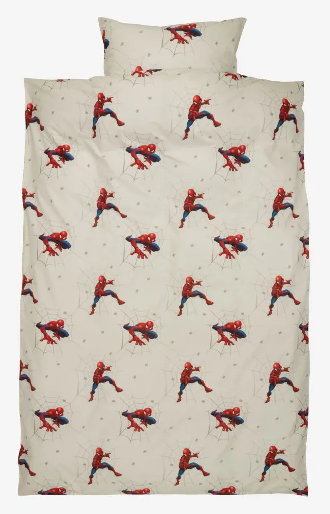 Completo copripiumino UOMO RAGNO 155x220 cm bianco