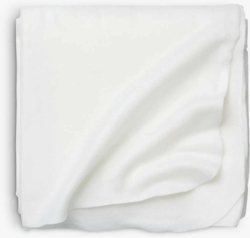 Coperta in pile SKOGVIKKE 130x160 cm bianco