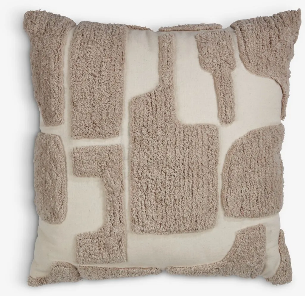 Cuscino DVERGFAKS 45x45 cm grigio/beige