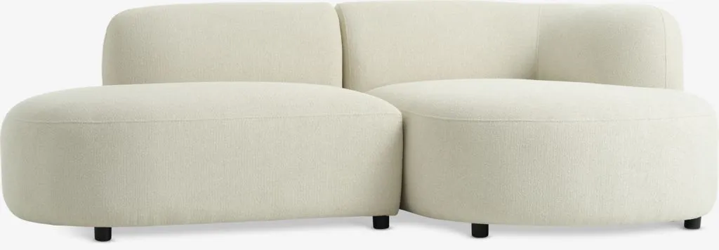 Divano JYLLINGE con chaise longue a destra teddy beige