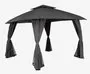 Gazebo SANKT HANS P3xL4xH2,65 m grigio - 300x300