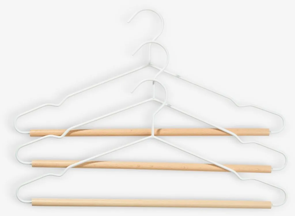 Grucce appendiabiti BO L42 cm 3 pezzi bianco
