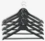 Grucce appendiabiti HELMUT L45 cm 5 pezzi bianco - Nero