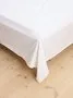 Lenzuolo Raso SANDRA 160x280 cm bianco - 180x280