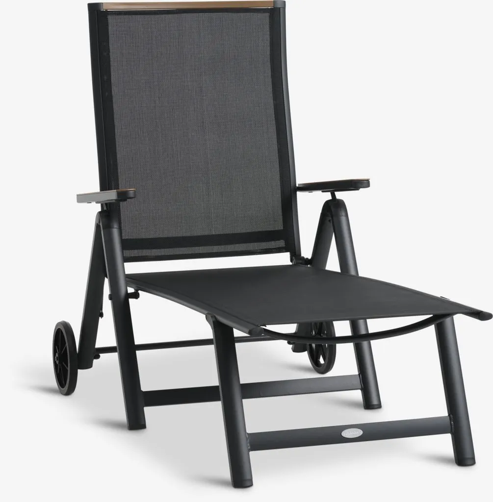 Lettino prendisole BREDSTEN P79xL187 cm nero