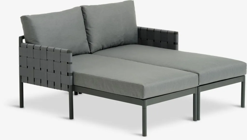 Lettino prendisole IANO P136xL156 cm grigio