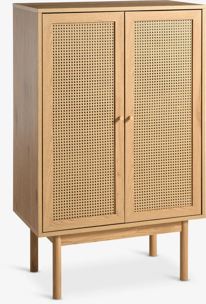Mobile HILLESTED 2 ante color rovere caldo/polyrattan