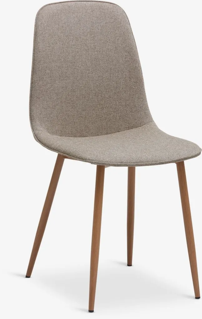 Sedia BISTRUP tessuto color sabbia/rovere naturale