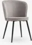 Sedia RISSKOV velluto verde scuro/nero - Grigio chiaro+Nero