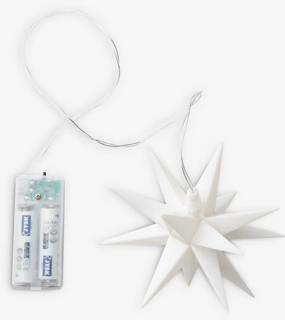 Stella natalizia HALIT Ø12 cm con LED bianco