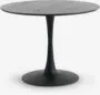 Tavolo da pranzo RINGSTED Ø100 cm bianco - Nero