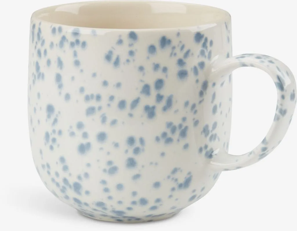 Tazza ALF Ø9xH9 cm 40 cl blu/bianco