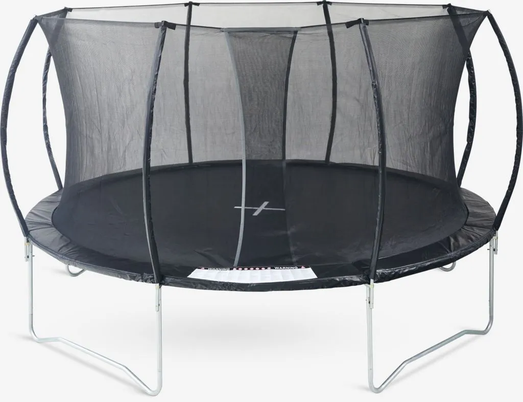 Trampolino FALK Ø426 cm con rete di sicurezza nero