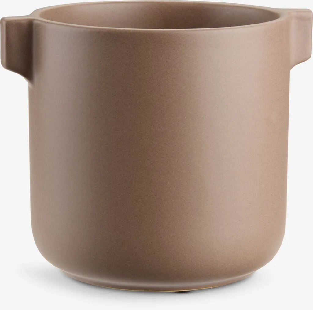 Vaso ROBIN Ø13xH13 cm color sabbia scuro