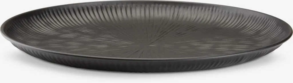Vassoio decorativo INGMUND Ø39xH2 cm nero