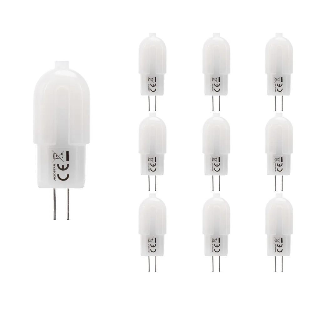 10 Pack - Lampadina G4 LED - 1.3 Watt - 120 Lumen - 6500K