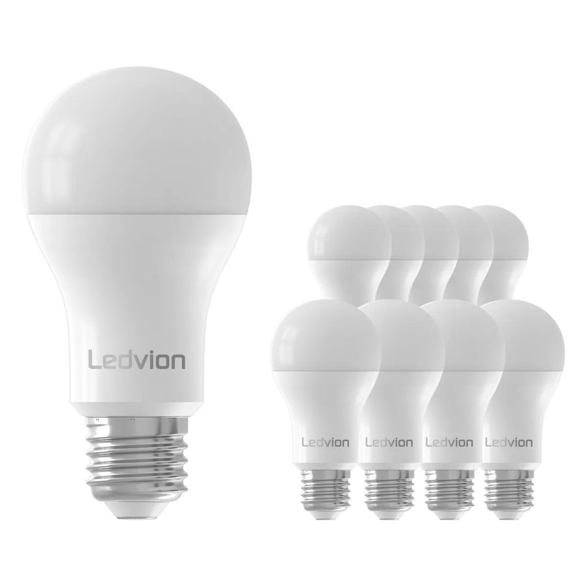 10x Lampadine LED E27 dimmerabili - 8.8W - 2700K - 806 Lumen - Pacchetto sconto