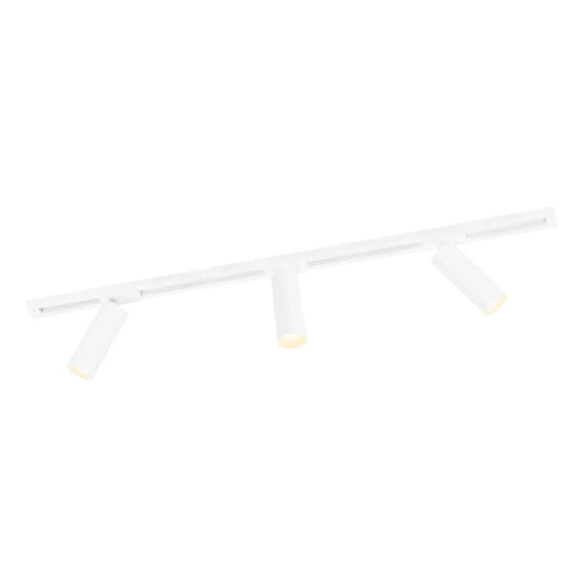 1m Sistema a Binario LED - 3 Faretti GU10 - 3W - 2700K - Dimmerabile - Binario Monofase - Bianco