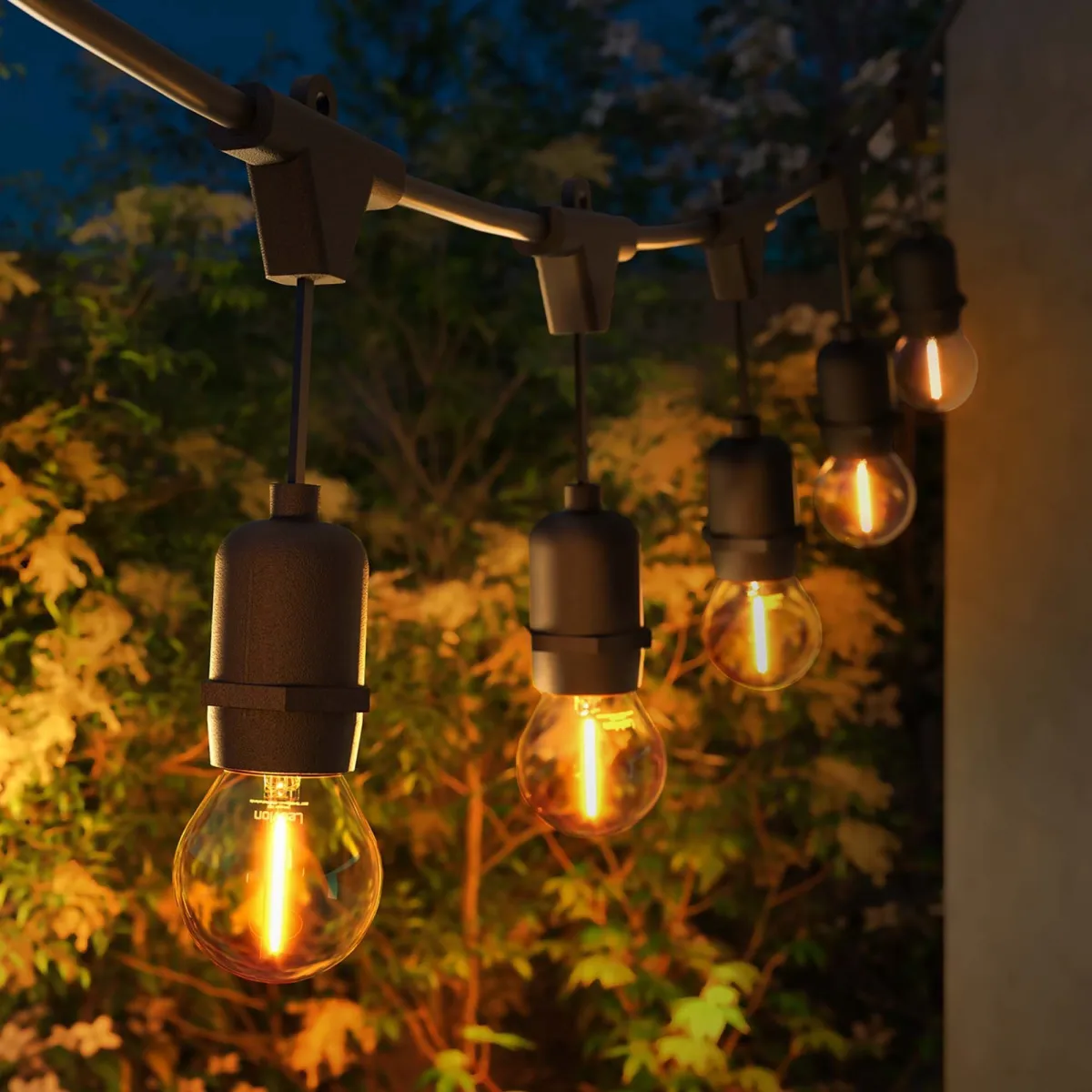 35m Catena Luminosa da esterno + cavo di collegamento da 3 m - IP65 - Collegabile - con 35 lampadine LED