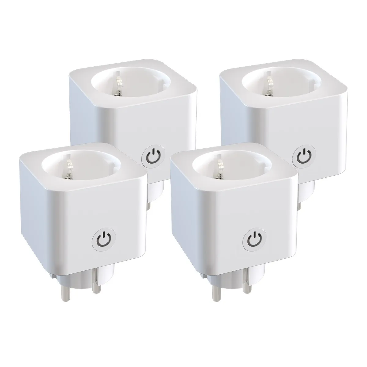 4x Presa Smart WiFi Ledvion con Timer e Risparmio Energetico - Presa Smart - App Calex - Controllo Vocale