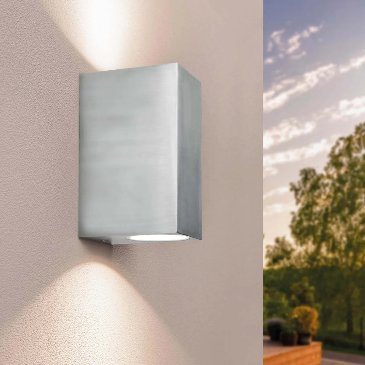 Applique da Esterno - Cube Acciaio Inox  - Bidirezionale