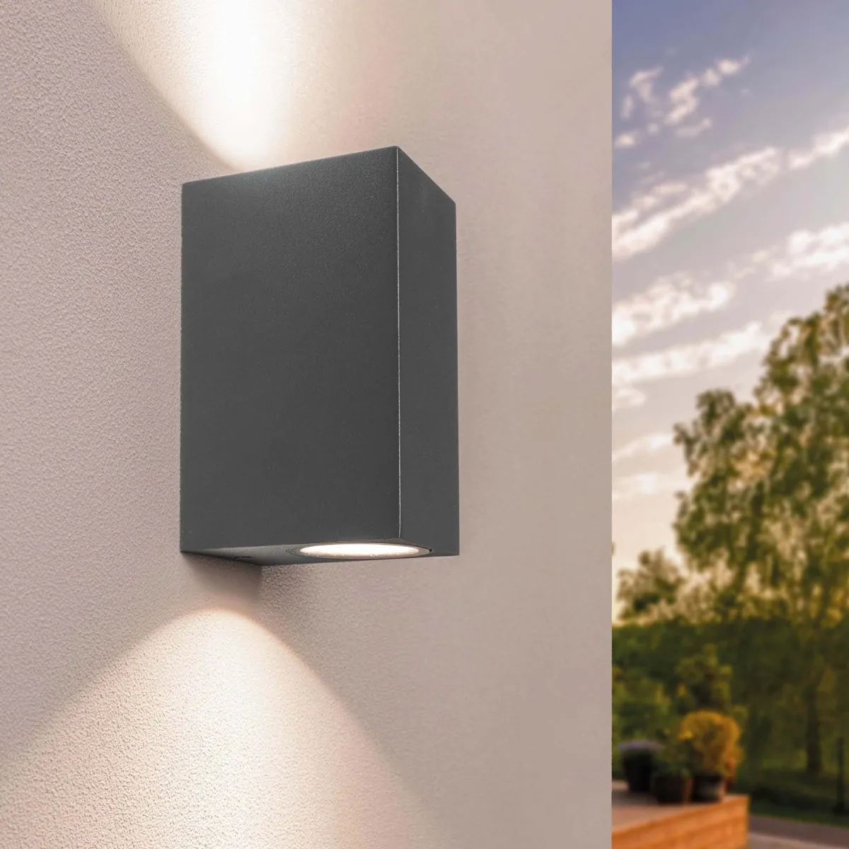 Applique da Esterno - Cube Antracite - Bidirezionale