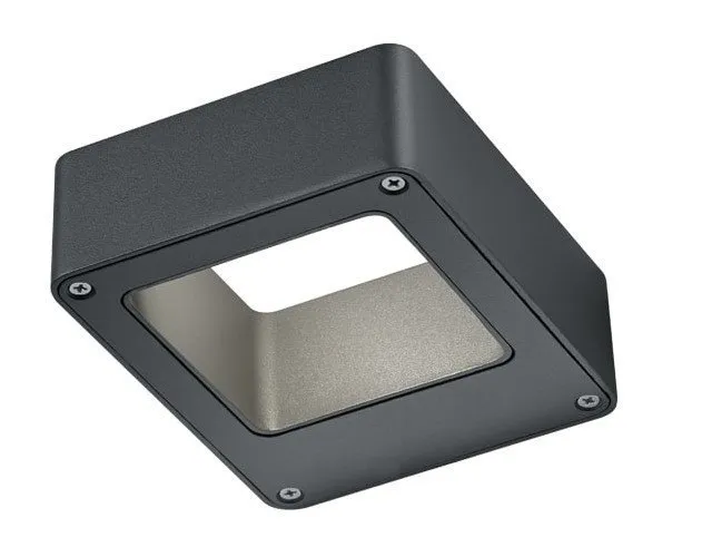 Applique da Esterno LED - Bidirezionale - 3000K - 4.5W - IP54 - Cube - Antracite