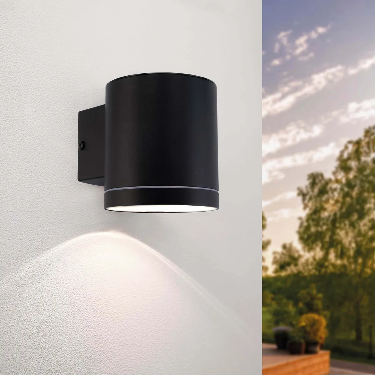 Applique da Esterno LED Solare - Arche - Nero - 3000K - IP44