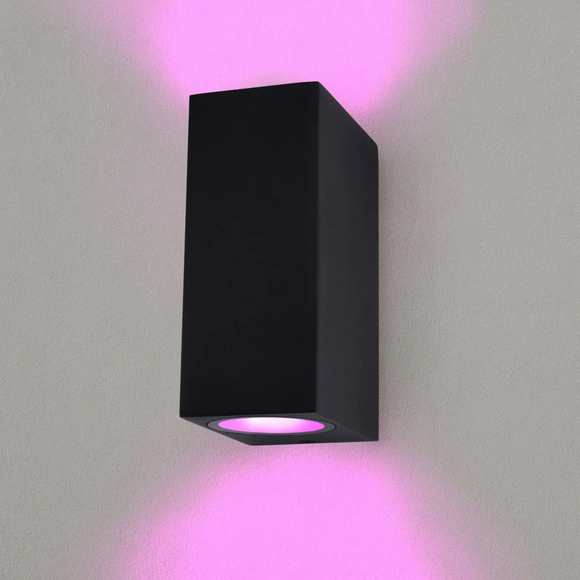 Applique da Esterno Smart - Cube - Nero - 4.9W - RGB+CCT