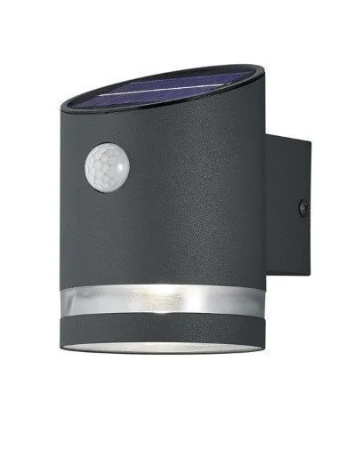 Applique da Esterno Solare LED con Sensore - IP44 - Antracite - 3000K
