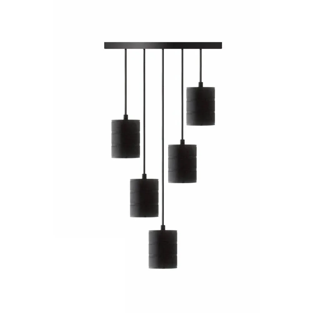 Calex Giant Lampada a sospensione Multipli - 5 x E40 - Nero