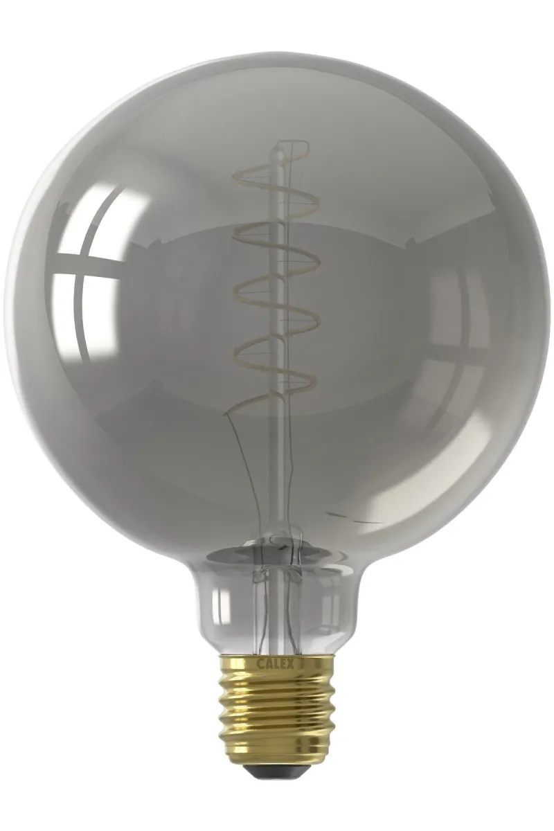 Calex Globe Flex Lampadina LED - E27 - 136 Lm - Titanio