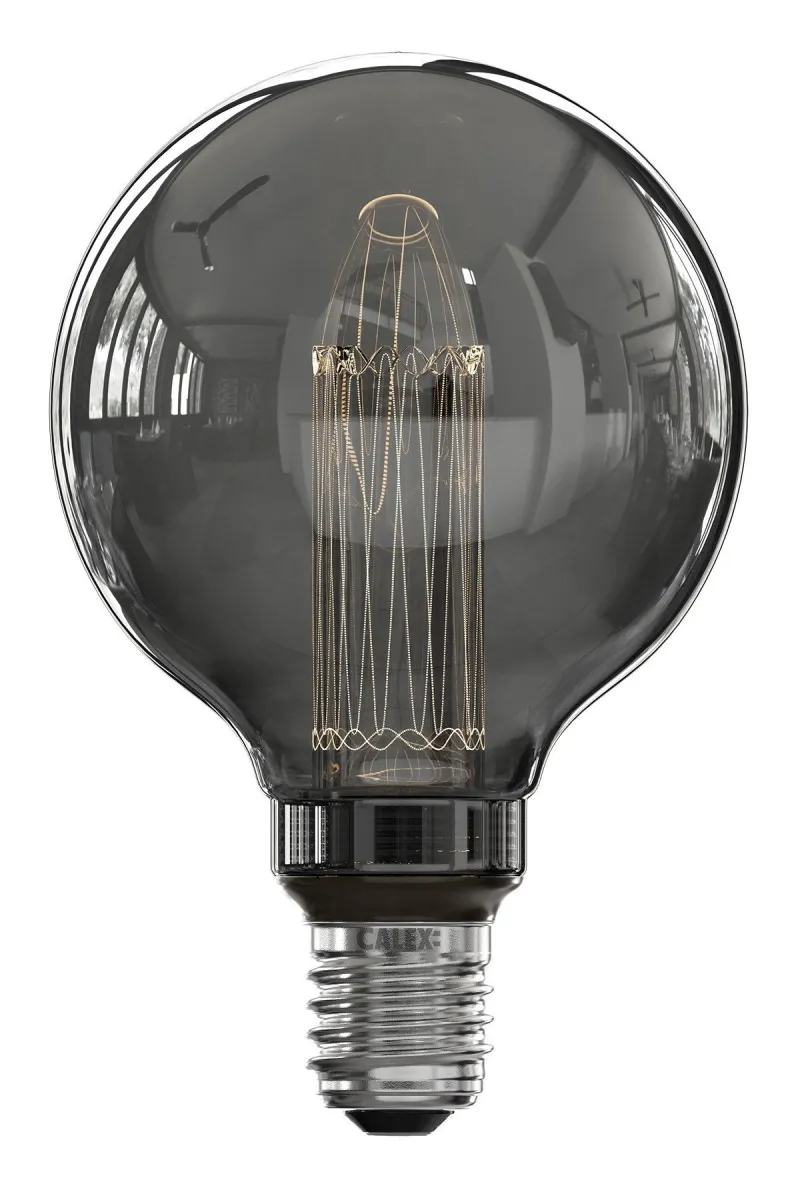 Calex Globe Lampadina LED G95 - E27 - 3.5W - 40 Lm - 2000K - Titanio