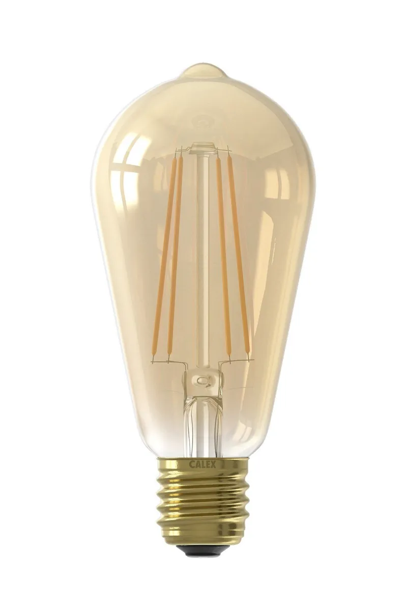 Calex Lampadina Rustica LED Caldo - E27 - 470 Lm - Oro