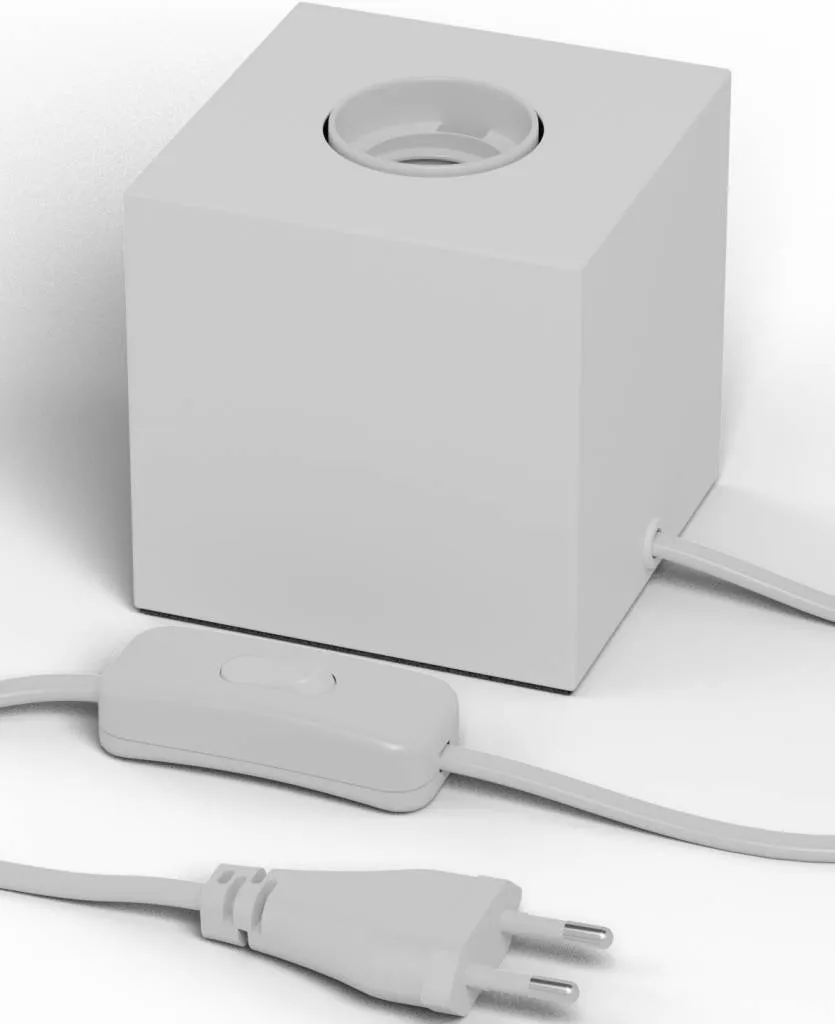 Calex Portalampada E27 – Portalampada con Corda – Bianco