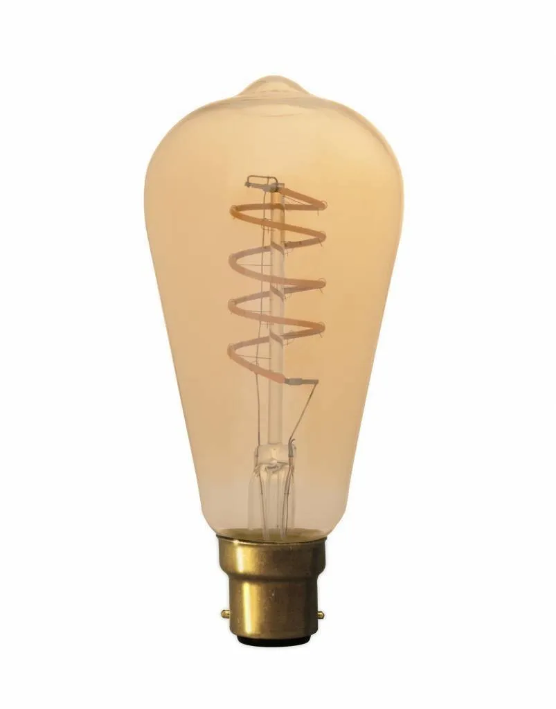 Calex Rustic Lampadina LED Flexible - B22 - 200 Lm - Oro