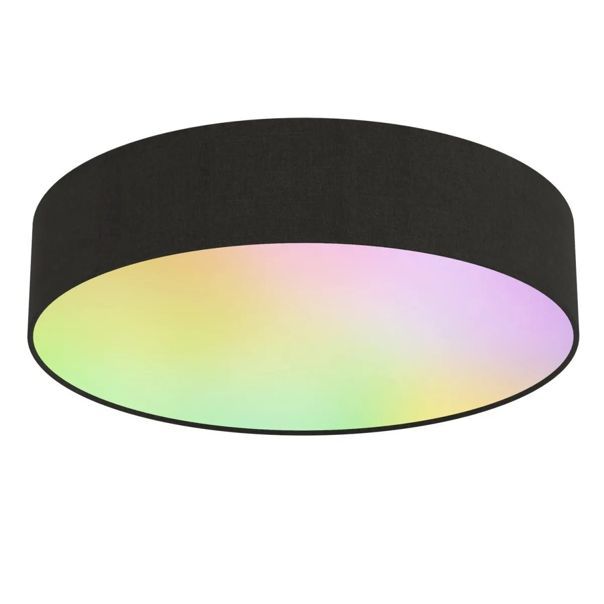 Calex Smart Plafoniera da Soffitto LED - Nero - 14W - RGB+3000-6500K - Ø300 mm