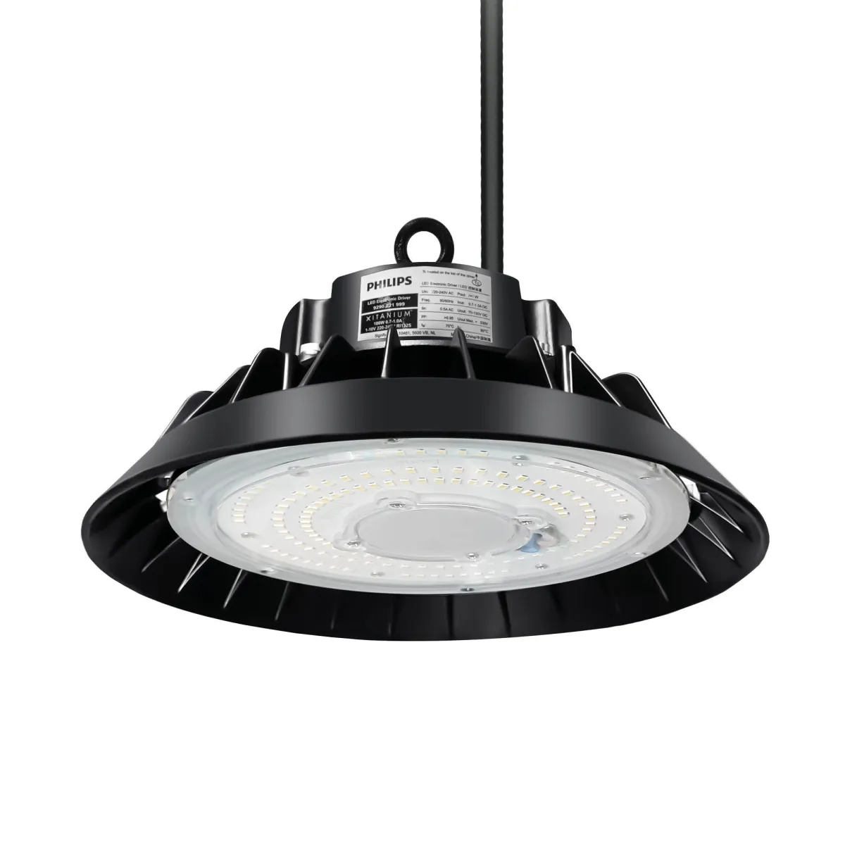 Campana LED 150W - Philips Driver - 120° - 150lm/W - 4000K - IP65 - Dimmerabile - 5 anni di garanzia