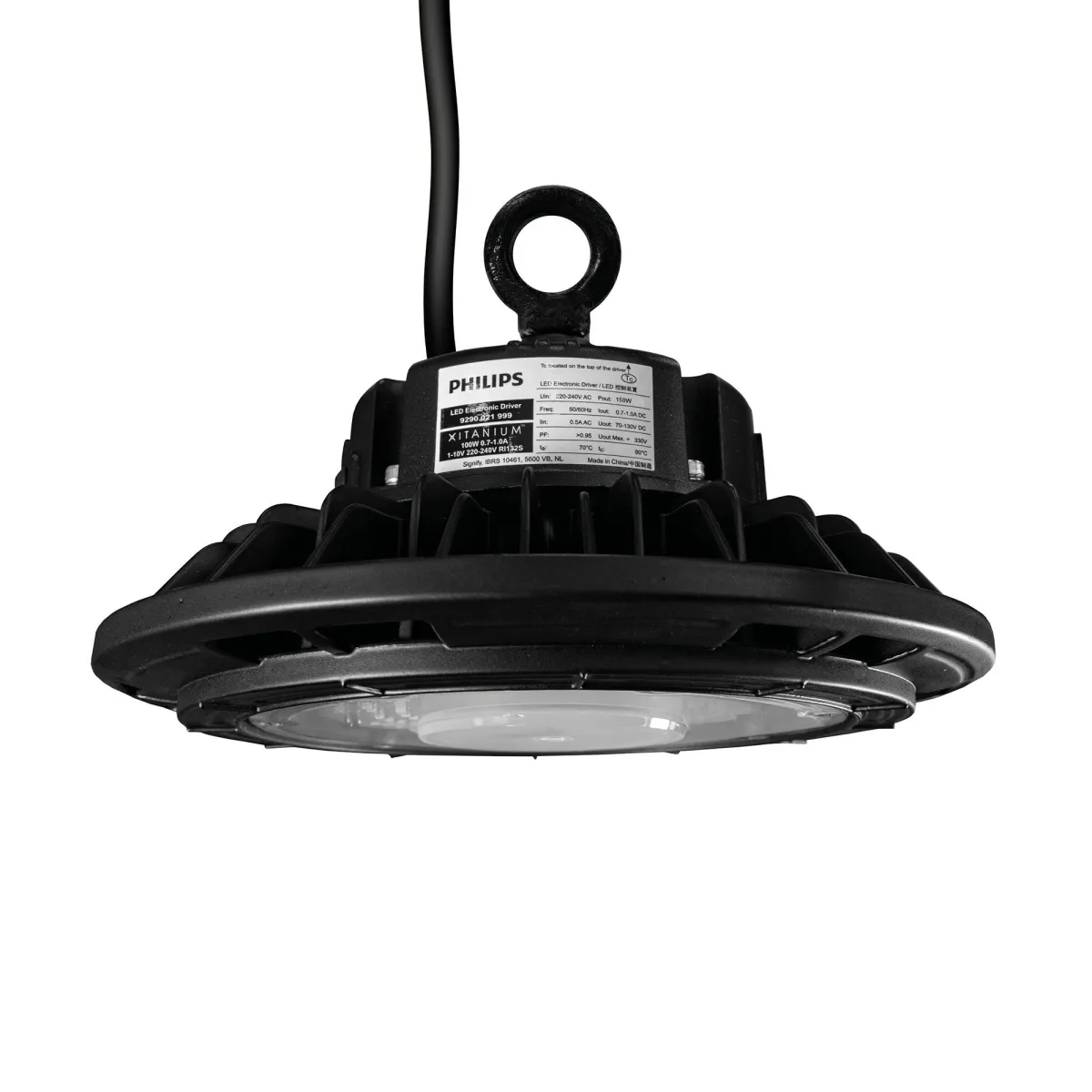 Campana LED 150W - Philips Driver - 120° - 160lm/W - 6000K - IP65 - Dimmerabile - 5 anni di garanzia