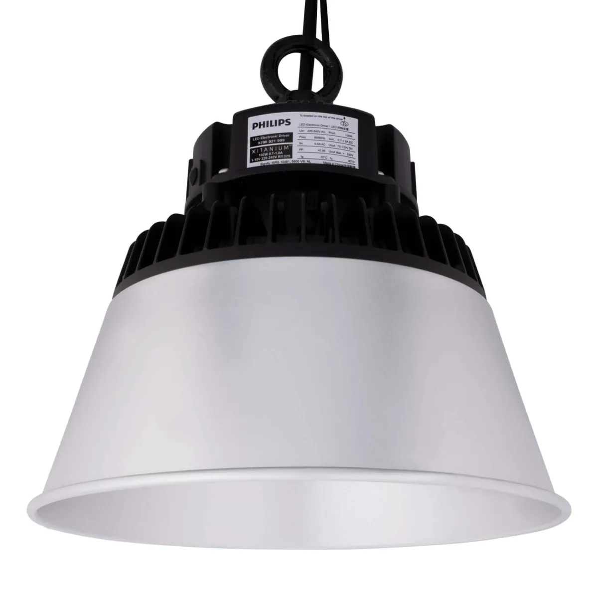 Campana LED 240W / 190W / 140W con Riflecttore - Philips Driver - 90° - 175lm/W - 6500K - IP65 - Dimmerabile - 5 anni di garanzia
