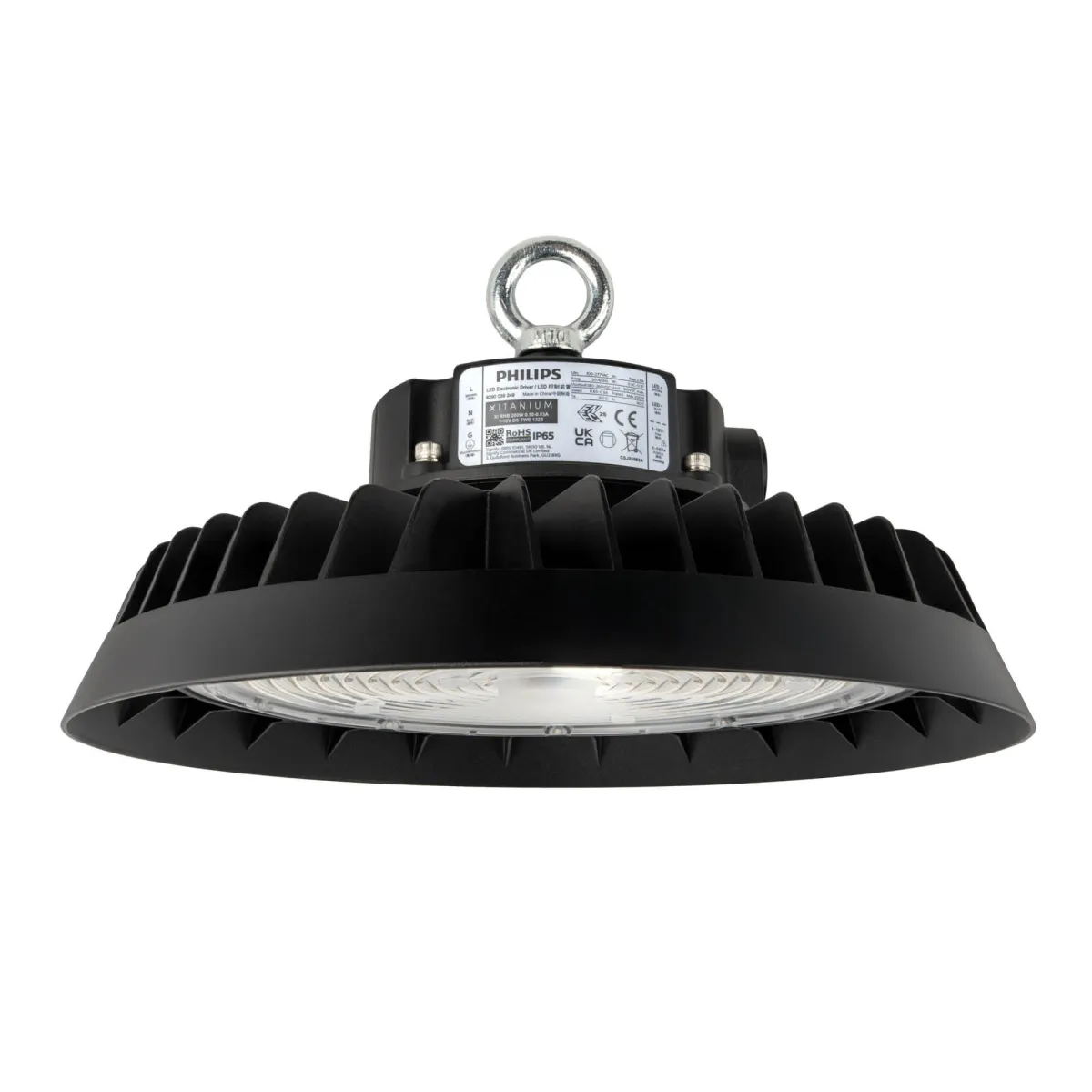 Campana LED - Philips Driver - 200W / 180W / 160W - 185 Lm/W - 6500K - IP65 - Dimmerabile - 90°  - 5 anni di garanzia