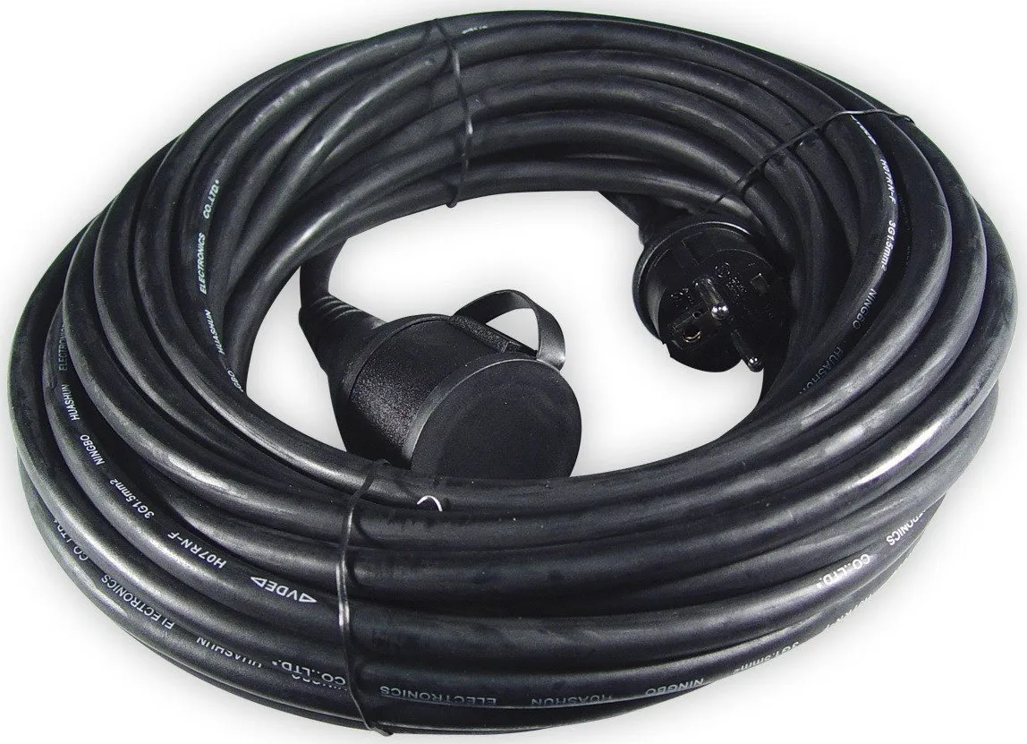 Cavo Calex - 20M - Nero - 3x 1.5mm² - Cavo di prolunga
