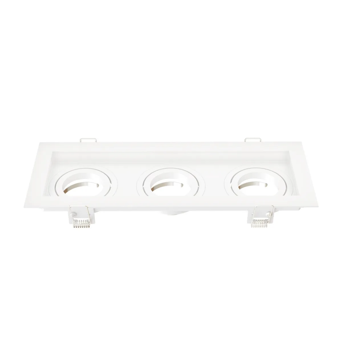 Faretti da Incasso Dimmerabile - Bianco - Triplo - Rettangolo - GU10 Attacco - 270x100mm