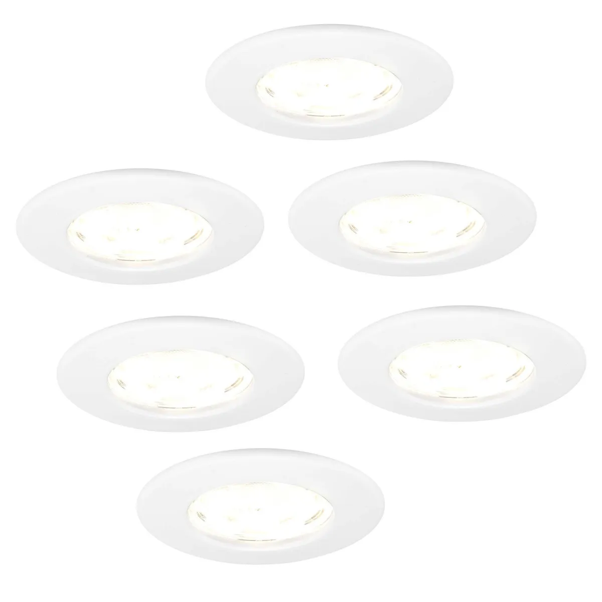 Faretti da Incasso LED Dimmerabili Bianchi - IP65 - 5W - 2700K - 5 anni di garanzia  - Adatto per il bagno