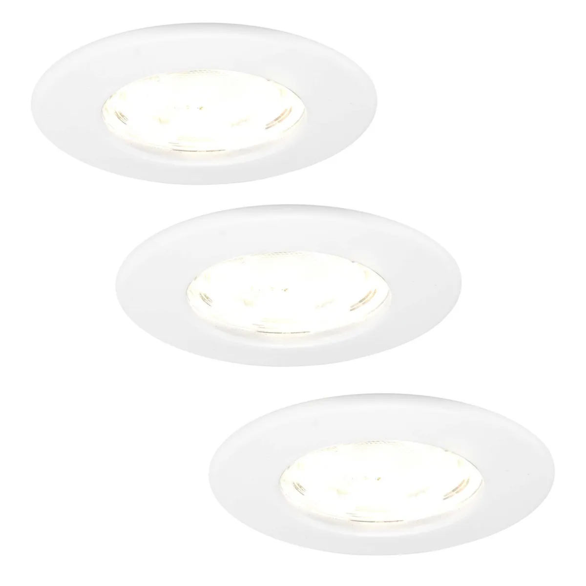 Faretti da Incasso LED Dimmerabili Bianchi - IP65 - 5W - 2700K - 5 anni di garanzia  - Adatto per il bagno