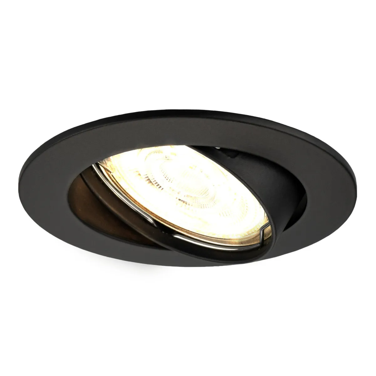 Faretto da Incasso LED Dimmerabile Nero - Amsterdam - 3W - 4000K - Ã¸82mm