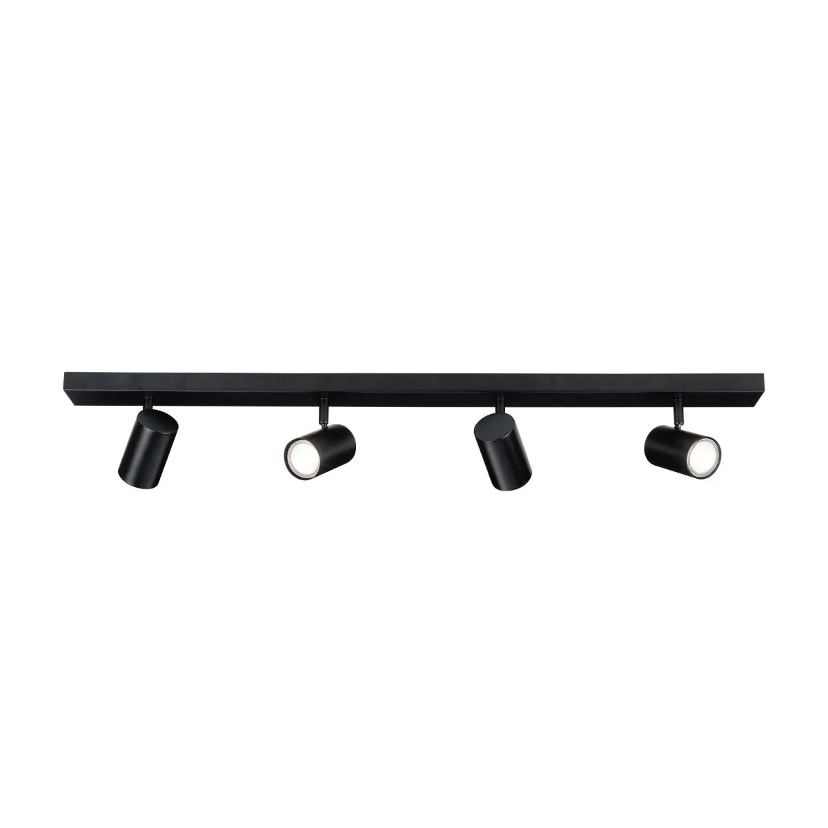 Faretto da soffitto LED Orientabili - 3W - 4000K - Nera - 4 Posti - Attacco GU10
